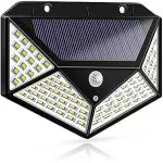 Svk Dream 100 Led Bright Outdoor Security Lights With Motion Sensor Solar Powered Wireless Waterproof Night Spotlight For Outdoor/Garden Wall, Solar Lights For Home (1)