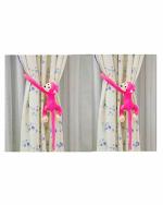 Tickles Plastic Monkey Curtain Tie Backs Holder Clip 28 cm (Pack of 2)