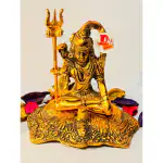 DARIDRA BHANJAN - Shiva Statue | Lord Shiva Statue |Adiyogi Shiva |Mahadeva |Meditation Shiv murti for Pooja |Shiva shiv Mahadev Shankar Ji Idol Figure Statue | Shiva Idols |Shiv murti |Shiva Shiva.