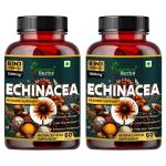 Humming Herbs Echinacea 1200mg with Elderberry, Bee Propolis & Selenium - Immune Support Complex - Antioxidant, Immunity Boosting - 60 Veg Capsules - Pack of 2