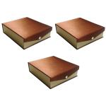 Beauty Tool Fancy Design Satin Necklace Box for Women And Girls | Pack Of 3 | ( Red )|(6x7inch)