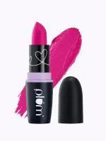 Plum Matterrific Lipstick | Highly Pigmented | Nourishing & Non-Drying | 100% Vegan & Cruelty Free | Sink In Pink - 136 (Fuchsia Pink)