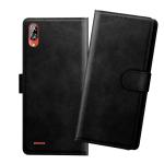 HANIRY Flip cover For Gionee Max flip cover / Max flip cover / Black