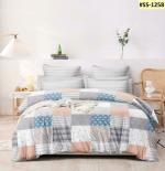 SAVOY CONCEPTS Hook and Loop White Cotton Solid 1 Double Fitted Bedsheet with 2 Pillow Covers 72 x 78 inch