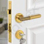 Plantex Heavy Duty Door Lock/Door Lock for Main Door/Stainless Steel Mortise Lock for door/Handle Door Lock for Home/Office/Hotel - (PVD Gold)