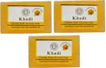 Khadi Herbal Natural Chandan Haldi Glycerine Soap, 125 Gm Each (Pack Of 3)