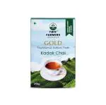 Two Farmers Organics Premium Kadak CTC Tea (Chai) 250 Gram | Traditional Indian Taste| Strong Earthy Flavour | With Goodness of Protein, Calcium, Iron and Vitamins
