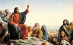 Elegance Jesus Christ Sermon On Mount Wall Canvas Classic Painting Picture Photo For Home Decoration - 42 X 26 Inch