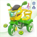 Dash Stylish Kids Tricycle , tricycles , Kids Cycle , Ride on for boy and Girl for 2 to 5 Years with Under seat Storage Space, Lights and Music (Green)