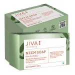JIVA AYURVEDA Neem Soap - Removes Excessive Oil & Helps with Acne - 100 g Each - Pack of 4