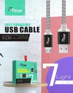 E True Micro Data Cable Ticon FC-105 Fast Charging Usb Cable White