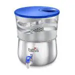 Prestige CleanHome Tattva 1.0 Stainless Steel Water Purifier, 16 L (Silver, Blue)