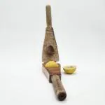 DOKCHAN Wooden Handmade Lemon Squeezer Juicer for Kitchen Brown Set (Size : 18cm | Weight : 150gm)