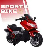 Thelharsa Toys Red Plastic Bike Rechargeable Battery Operated Kids Bike, Ride On Baby Bike With Led Light, Music & Usb | Kids Baby Electric Bike