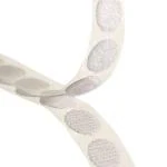 RAZAAN MART Velcro Dot Stickers | 13mm Diameter | 100 Hook and 100 Loop Dots Tape | Self Adhesive | White Color | Nylon Material | Velcro dots for Decoration and Other Craft Applications