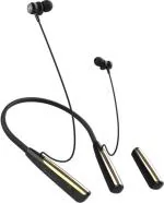 LANDMARK Neckband with Quick Charge, Powerful Bass Sound, Magnetic On/Off &Call Vibration Bluetooth Headset (Rose Gold, In the Ear)