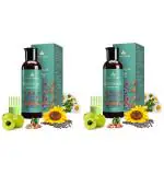 BURNISH Keshpallav Hair Oil For Men & Women | Promotes Hair Growth & Reduces Hair Fall | With Rosemary, Castor, Amla, Coconut and Bhringraj Oil | Mineral Oil Free | 100 ml (Pack Of 2)