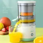 SARTHU Electric Citrus Juicer - 1 PCS | Fruit Juicer Machine | Cold Press, Centrifugal, & Masticating Juicer Extractor | Juice Maker & Blender | Compact Manual Citrus Juicer