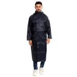 Prince Men Navy Blue Polyester Raincoat Commander Oc Overcoat With Carrying Pouch (Xl)