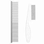 PetCeptual Combo Of Dog Cat Grooming Comb and Flea Comb For Dogs, Cats, Rabbit and Puppies
