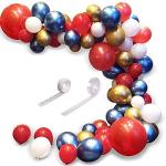 Orama Happy Birthday Rubber Balloon, 85 Piece (Multi Color) (Red, Blue, Golden)