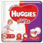 Huggies Wonder Pants Extra Large Size Pant Style Ambz Diapers (XL- 38 Pieces) - XL (34 Pieces)
