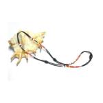 ILANDLO SERVICES PRIVATE LIMITED_Handcrafted Zeliang motif necklace in Red and Black