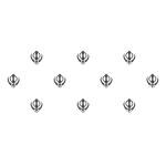 Comet Busters Traditional Black Bindi (BIN393) Pack of 1