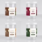 Gouri Keshar Chandan, Mogra, Rose and Guggal Bambooless Dhoop Cone Jar, Pack of 4