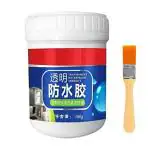 SELEMI Premium Waterproof Crack Seal Glue 300g with brush, Transparent Leaking Sealant
