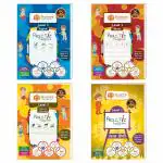 LKG 272 Page 4 Book Copy Pattern Hand Writing Practice KG 1 Kindergarten Kids 3-5 Yrs Full Syllabus Hindi English Maths GK / EVS Pre Written Home Work Strokes Tracing Alphabets Words Numbers Varnamala