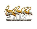 MGHY Sarus Wall Art | GOLDEN | Metal Wall Decor Item