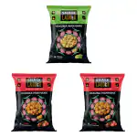 Roasted Flavoured Makhana - 2 Tangy Tamarind and 1 Minty Lime Flavored Fox Nuts - Phool Makhane Makana 70G Each - Pack of 3
