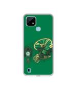 Casotec Clock Bird Design Printed Silicon Soft TPU Back Case Cover for Realme C21
