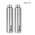 Winggi 1000ml Stainless Steel Water Bottle - Rustproof, Durable & Spill-Proof (Pack of 2)