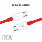 EGRAPCO 120W Type-C USB Cable for Oppo/Samsung/Oneplus/Reno 6/ Oppo F19 Pro USB Cable Original Support Dash Wrap, Dart, Flash, Supervooc Fast Charging Cable | Data Sync Cable Type-C to Type-C