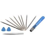 Fixkit 16 in 1 Mobile repairing tools kit full set With Tweezer and Opener Precision Screwdriver Set Multi Pocket mobile repair kit for Mobiles, Laptops, Electronics