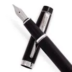 Scrikss Brass Medium Nib Fountain Ink Pen With Converter Matt Black Inkpen Honour 38 Series Premium Metal Pen For Writing