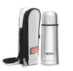 Milton Plain Lid 350 Silver Thermosteel Hot and Cold Water Bottle,350 ml