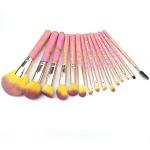 Luxury Beauty Makeup Brushes 15 PCs Makeup Brush Set Premium Synthetic Foundation Brush Blending Face Powder Blush Concealers Eye Shadows Make Up Brushes Kit(Wooden PINK/Yellow)