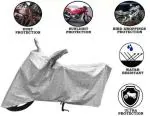 Aamaya Store Silver Two Wheeler Cover For Bajaj Pulsar 250