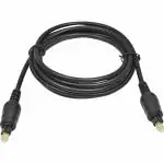 YASH VISION Digital Optical Audio Toslink Cable for Home Theatre and Audio Systems - 9 Feet (3 Meters) - Black