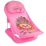 BUMTUM Baby Bather For Babies 0-12 Months | Anti-Slip Bathing Chair | 3-Position Adjustable, Foldable & Compact, Washable Soft Mesh, Large Seat & Foot Rest(Pub Print)