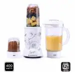 Wonderchef Nutri-blend Mixer-Grinder, Blender With 3 Unbreakable Jars White, 400W