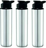 STEEPLE VISAXMI Stainless Steel Water Bottle 900 ml (Pack of 3)