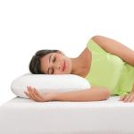 Metron Thick & Soft Curved Pillow for Back Side Sleepers | Head Neck Sondylities and Shoulder Pain Relief |Cervical Bed Pillow for Sleeping | Visco Soft Memory Foam | Washable Cover | Pack of 1