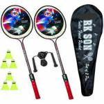 rk son darkredblack_6sh_rope Badminton Kit ()