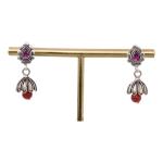 CHAITANYA EMPORIUM classy boond design silver jhumke