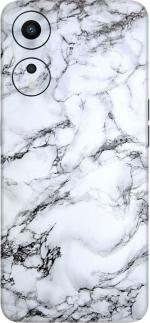 Coverooz Oppo A78 5G Premium Vinyl Mobile Skin (Multicolor White Marble)