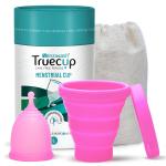 Senziwash Truecup Reusable Large Menstrual Cup & Sterilizer Cup Care Kit | Period Care Combo Pack for Women